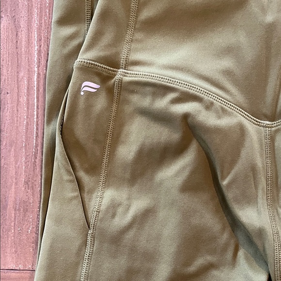 Fabletics Olive Green High-Waisted Leggings - Picture 5 of 8